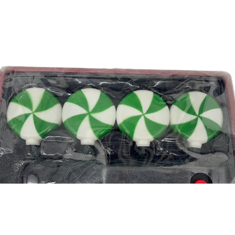 Christmas Mints Color Blinking Lights Set Of 8 Jingle Balls Sound‎ Motion